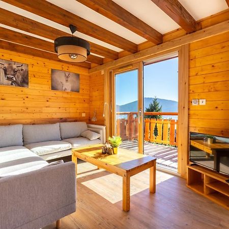 Chalet Les Tilleuls - Jolie Vue Montagne Et Lac Les Angles  Exterior foto